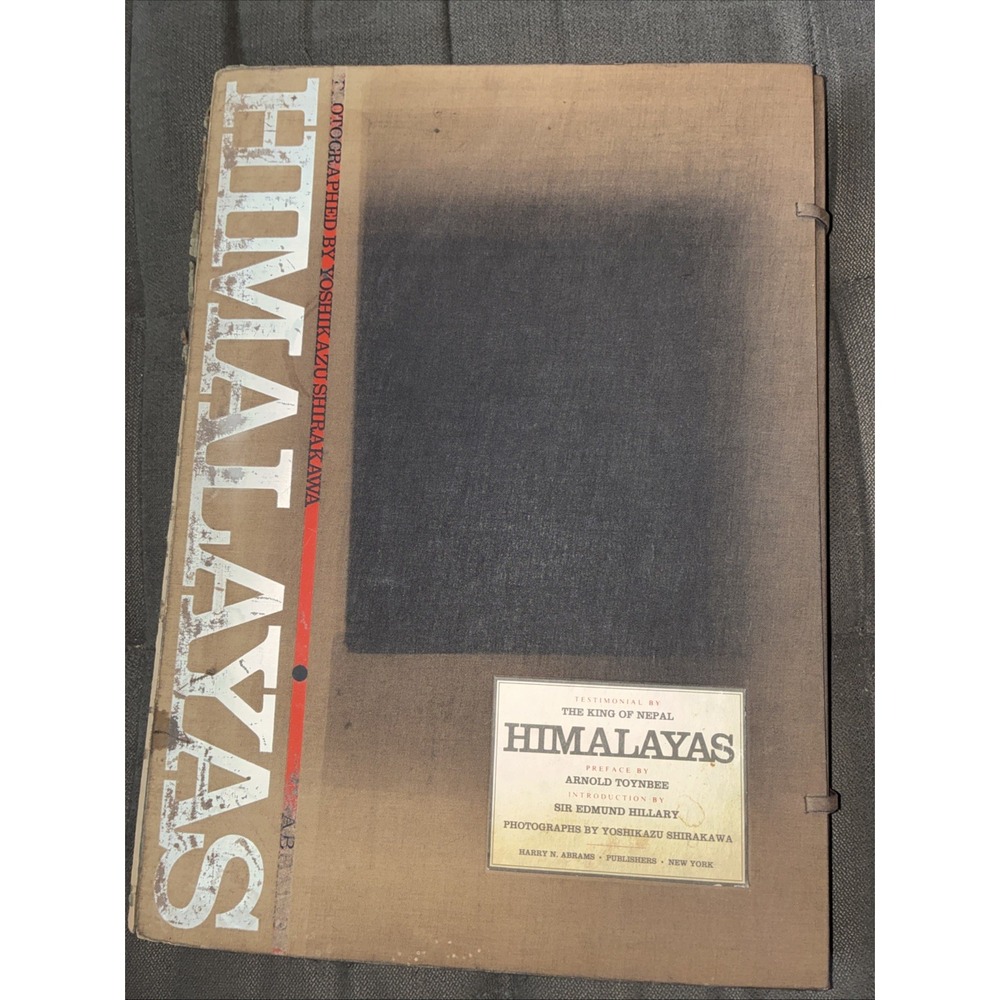 Himalayas Book 1st Ed Photographer Yoshikazu Shirakawa Portfolio Case Coffee Tab